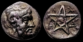 Greek Coin with Pentacle